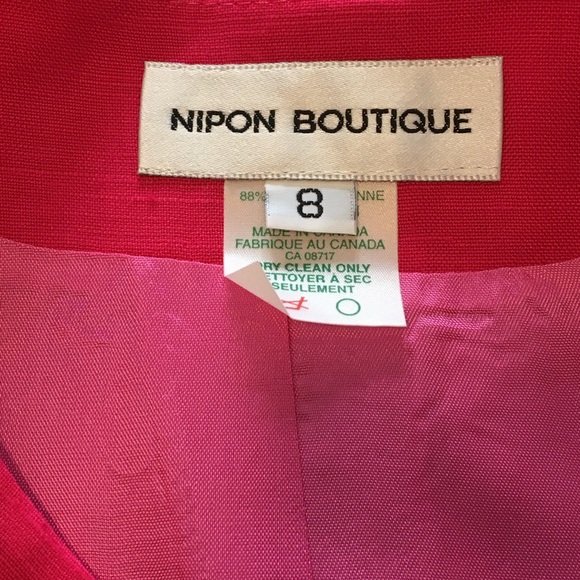 Vintage NIPON BOUTIQUE Short Sleeve Dress linen - Picture 14 of 16